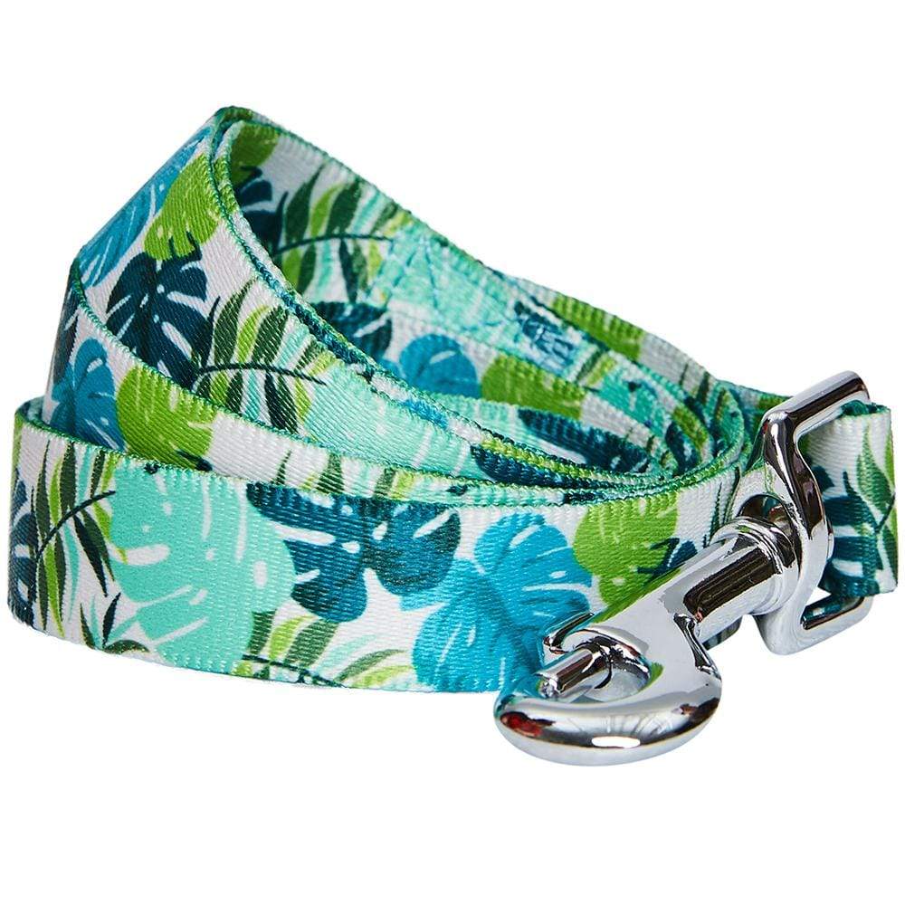 Summer Vacation Tropical Dog Leash, Palm Leaves Bahamas Hawaiian Leash